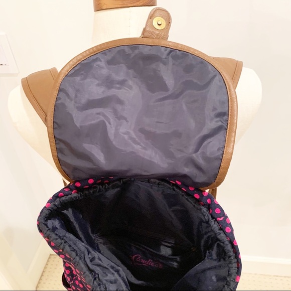 EUC Candies pink polka dot drawstring backpack - Picture 8 of 11